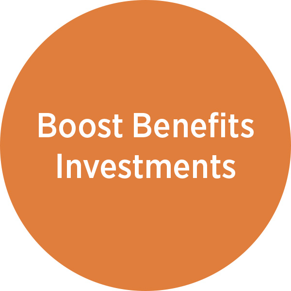 Boost benefits investments