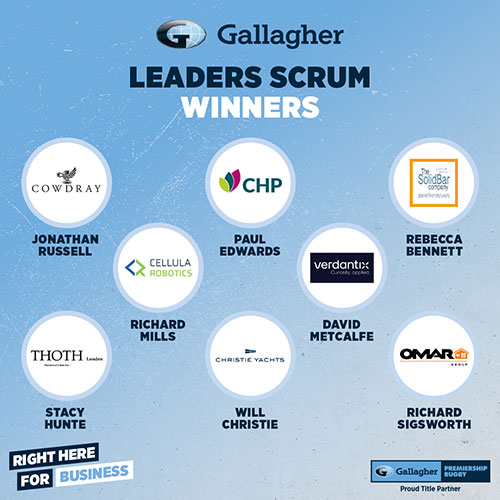 Gallagher Leaders Scrum winners revealed